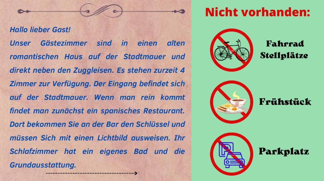 Hotelzimmer Im Alten Reihenhaus Auf Der Stadtmauer Бахарах Екстериор снимка